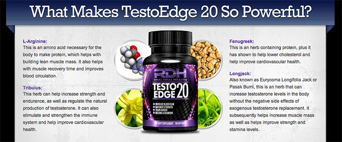 The Ingredients of TestoEdge 20