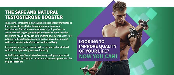 TestoGen is an all-natural testosterone booster